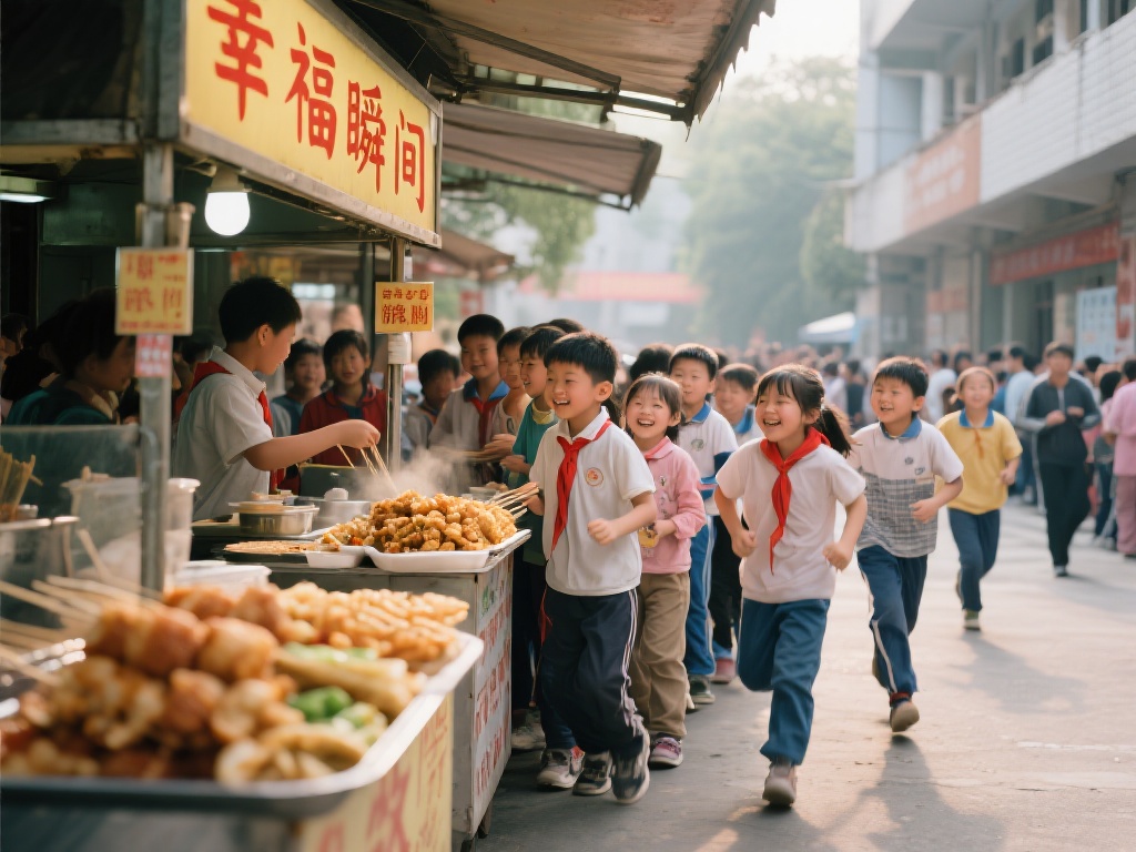 学校门口的小吃之所以让人流连忘返，不仅是
